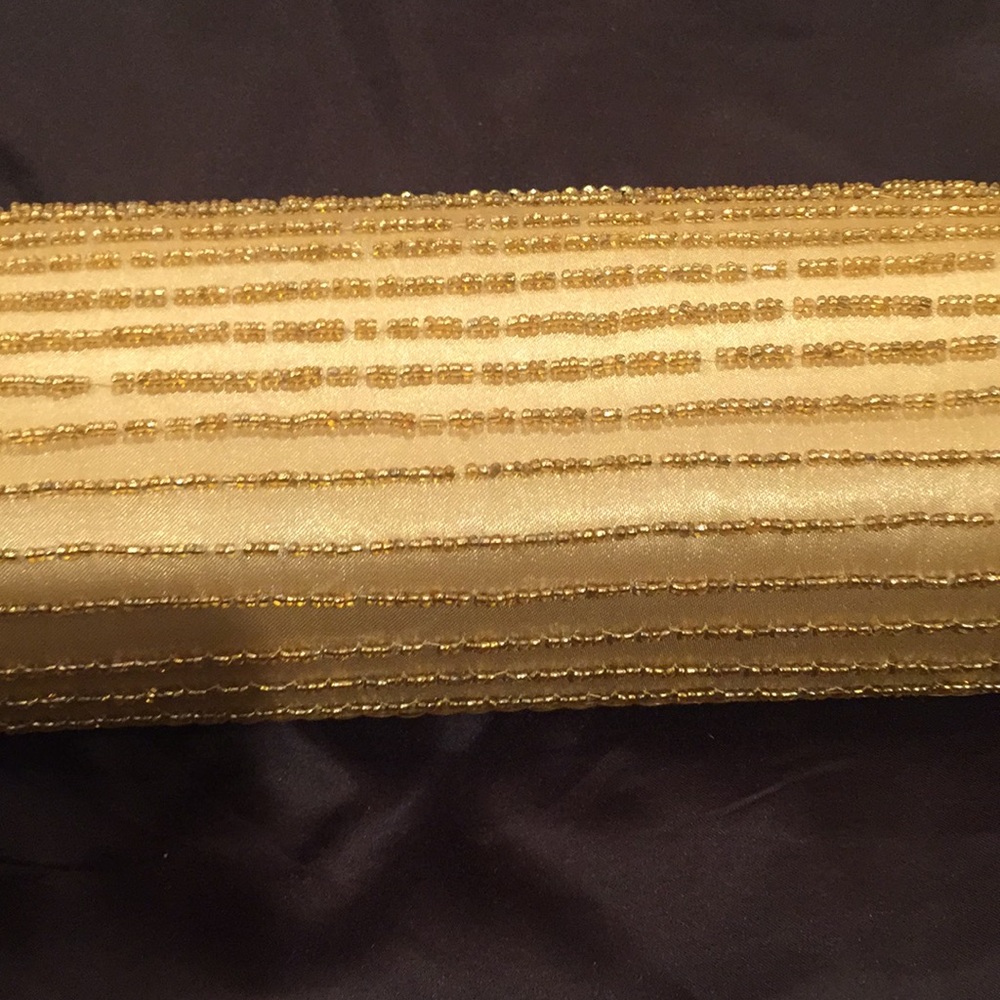 New Gold Beaded/Sequin Evening Bag - Picture 4 of 5